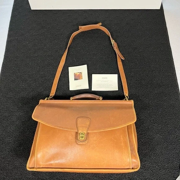 Vintage Coach Beekman 5266 Shoulder Bag Leather Messenger Briefcase Laptop - Picture 10 of 16
